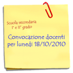 Convocazione docenti